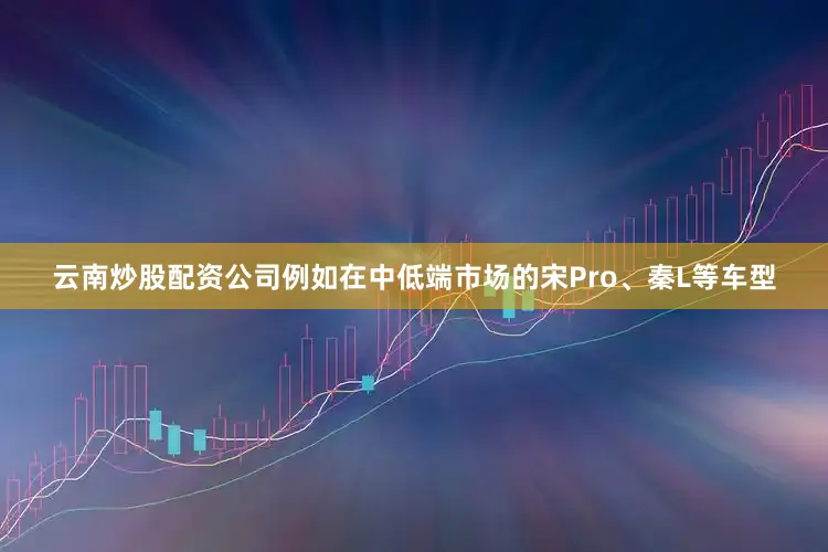 云南炒股配资公司例如在中低端市场的宋Pro、秦L等车型