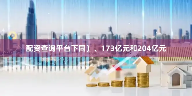 配资查询平台下同）、173亿元和204亿元